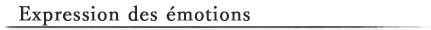 Expression des émotions